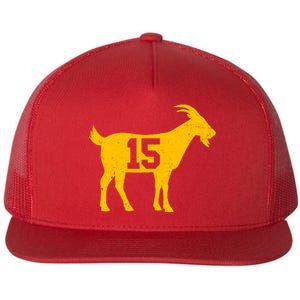 GOAT 15 Kansas City KC Football Flat Bill Trucker Hat