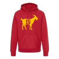 GOAT 15 Kansas City KC Football Premium Hoodie