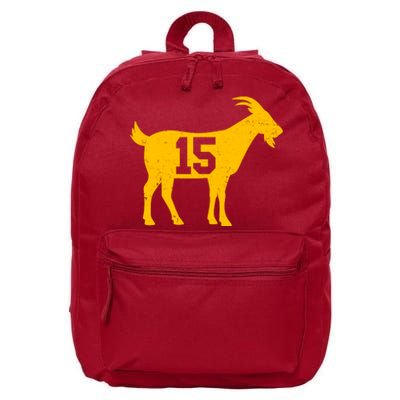 GOAT 15 Kansas City KC Football 16 in Basic Backpack