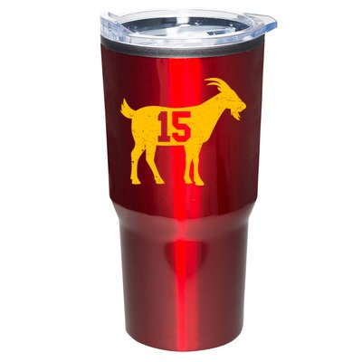 GOAT 15 Kansas City KC Football Tumbler