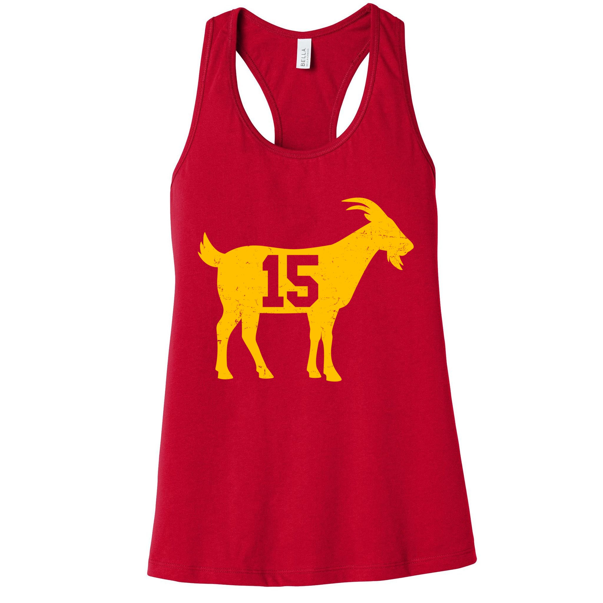 GOAT 15 Kansas City KC Football Womens Tank Top