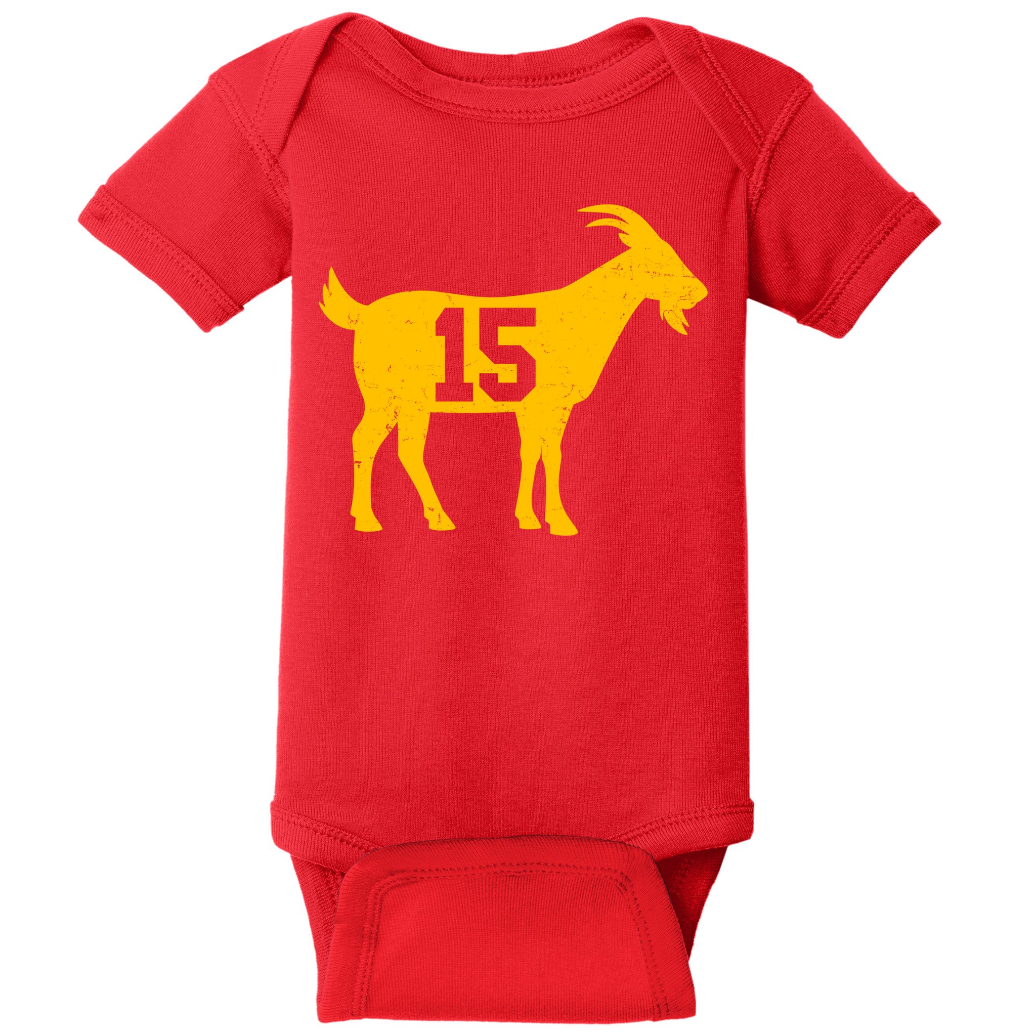 GOAT 15 Kansas City KC Football Baby Bodysuit
