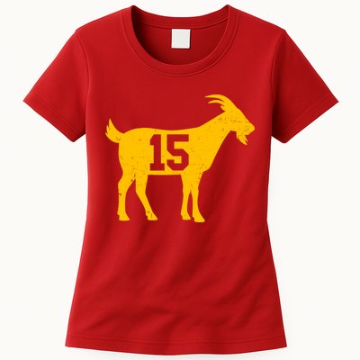 GOAT 15 Kansas City KC Football Womens T-Shirt