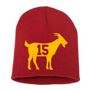 GOAT 15 Kansas City KC Football Short Acrylic Beanie