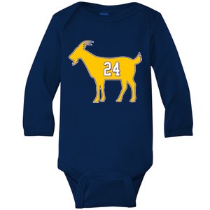 GOAT 24 Kobe Baby Long Sleeve Bodysuit