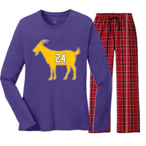 GOAT 24 Kobe Women's Long Sleeve Flannel Pajama Set 