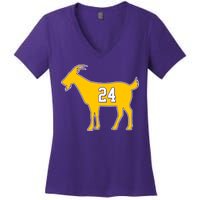 GOAT 24 Kobe Women's V-Neck T-Shirt