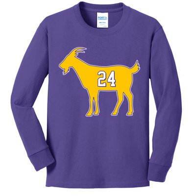 GOAT 24 Kobe Kids Long Sleeve Shirt