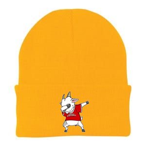 GOAT Dabbing Fantasy Football Champion Knit Cap Winter Beanie