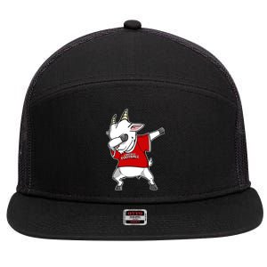 GOAT Dabbing Fantasy Football Champion 7 Panel Mesh Trucker Snapback Hat