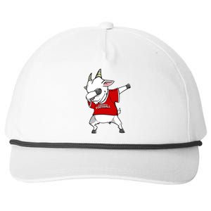 GOAT Dabbing Fantasy Football Champion Snapback Five-Panel Rope Hat