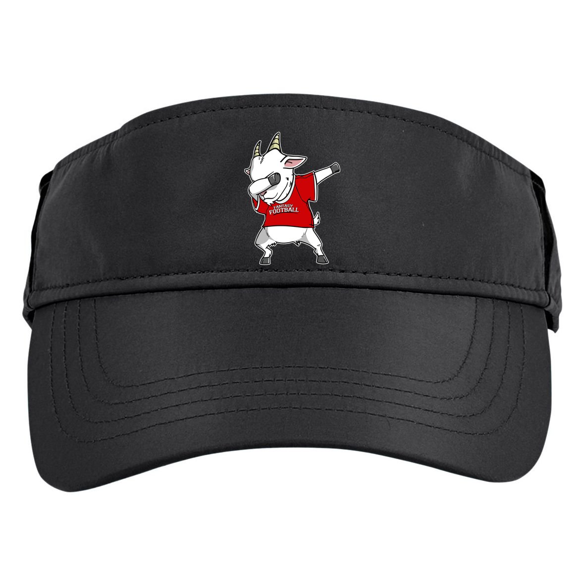 GOAT Dabbing Fantasy Football Champion Adult Drive Performance Visor