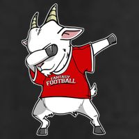 GOAT Dabbing Fantasy Football Champion Adult Drive Performance Visor
