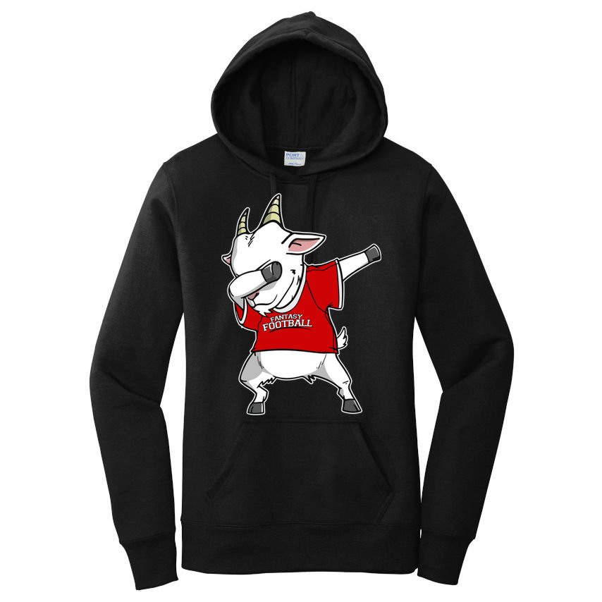 GOAT Dabbing Fantasy Football Champion Women's Pullover Hoodie
