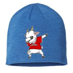 GOAT Dabbing Fantasy Football Champion Sustainable Beanie