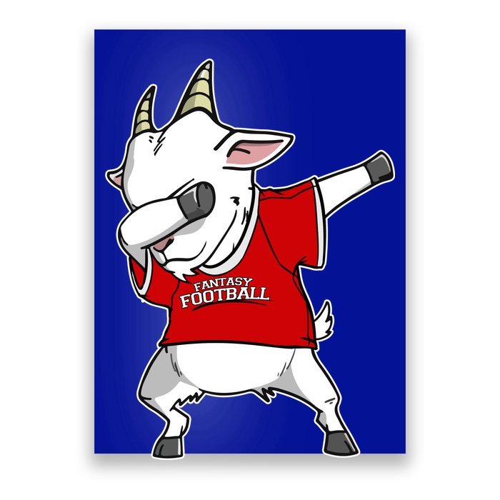 GOAT Dabbing Fantasy Football Champion Poster