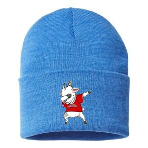 GOAT Dabbing Fantasy Football Champion Sustainable Knit Beanie