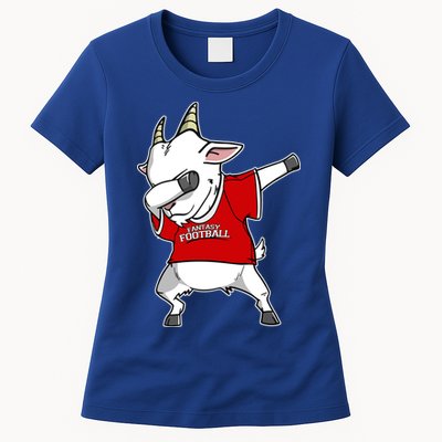 GOAT Dabbing Fantasy Football Champion Womens T-Shirt