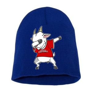 GOAT Dabbing Fantasy Football Champion Short Acrylic Beanie