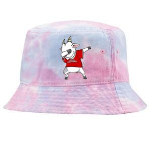 GOAT Dabbing Fantasy Football Champion Tie-Dyed Bucket Hat