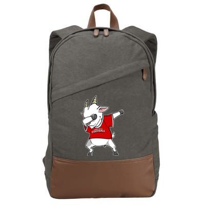 GOAT Dabbing Fantasy Football Champion Cotton Canvas Backpack