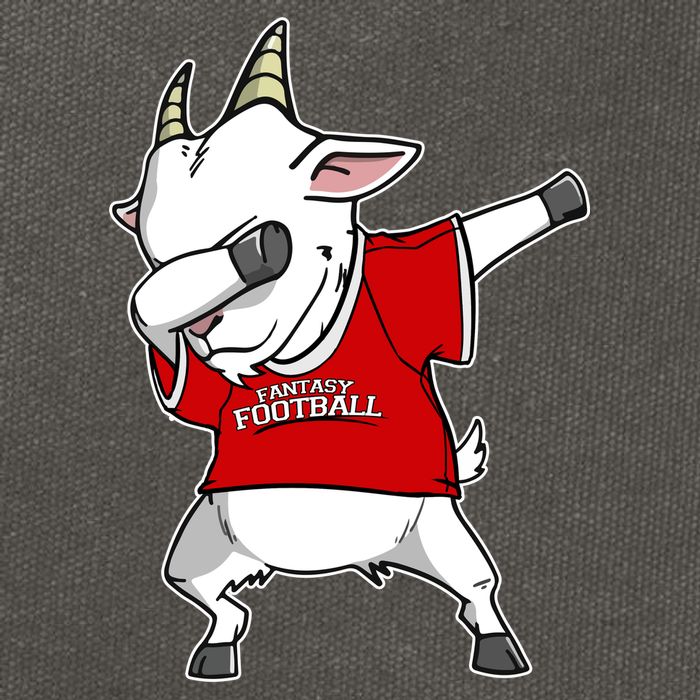 GOAT Dabbing Fantasy Football Champion Cotton Canvas Backpack