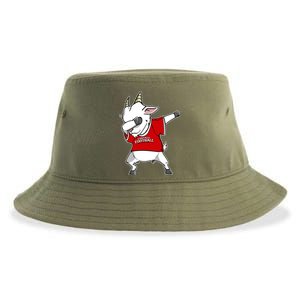 GOAT Dabbing Fantasy Football Champion Sustainable Bucket Hat