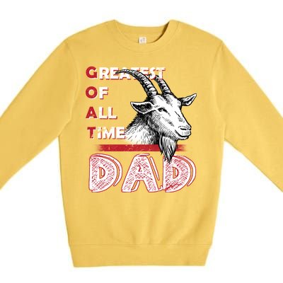 Goat Dad Premium Crewneck Sweatshirt