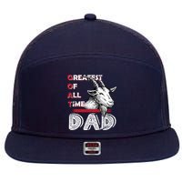 Goat Dad 7 Panel Mesh Trucker Snapback Hat