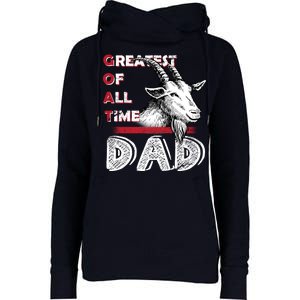 Goat Dad Womens Funnel Neck Pullover Hood