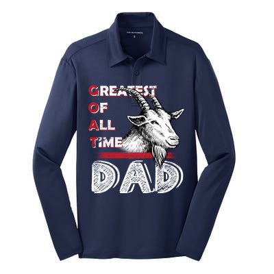 Goat Dad Silk Touch Performance Long Sleeve Polo