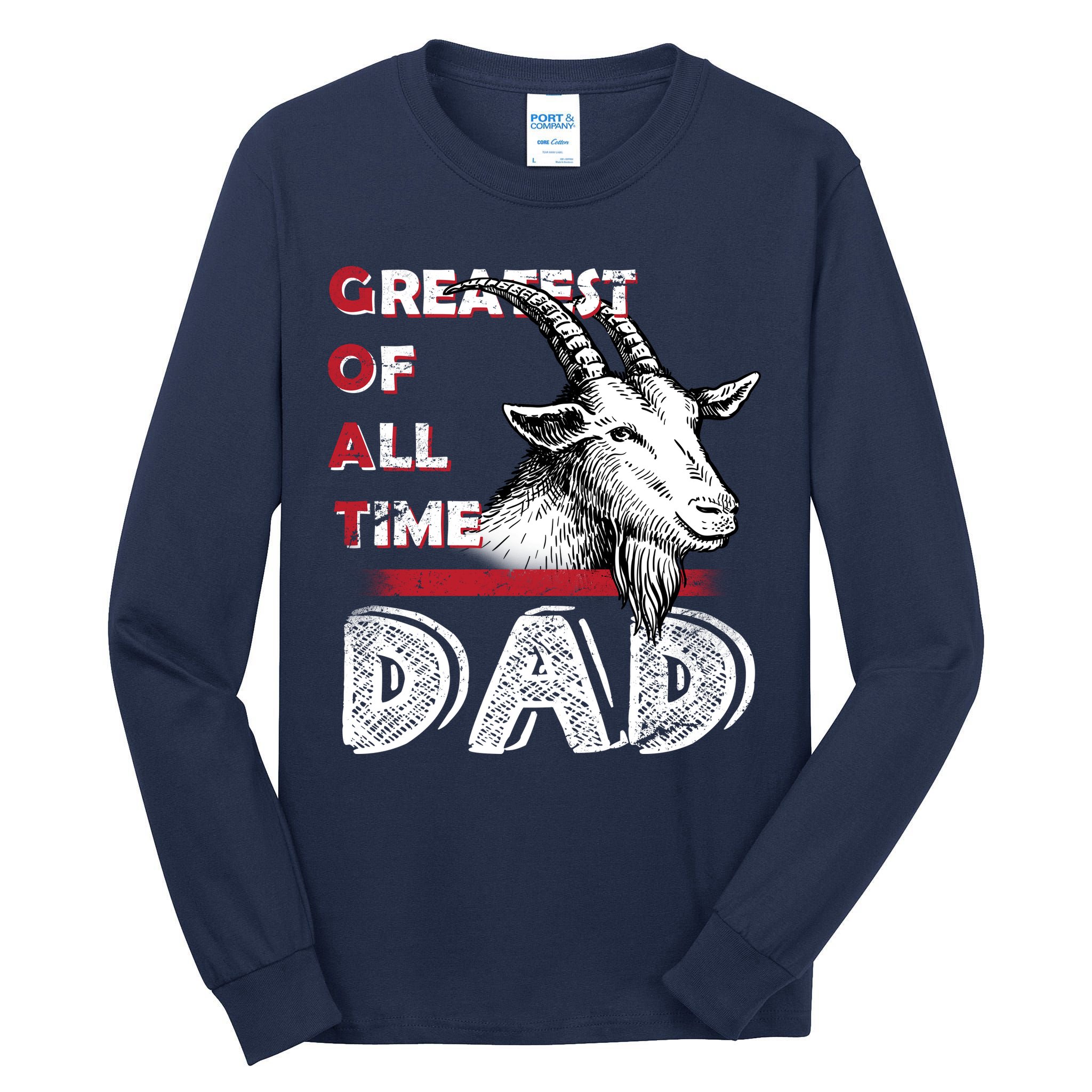 Goat Dad Tall Long Sleeve T-Shirt