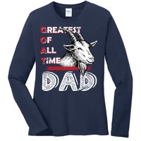 Goat Dad Ladies Long Sleeve Shirt