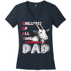 Goat Dad Women's V-Neck T-Shirt