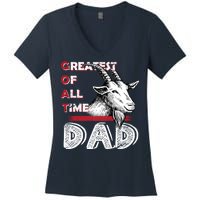 Goat Dad Women's V-Neck T-Shirt