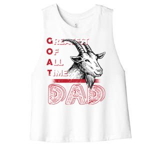 Goat Dad Women's Racerback Cropped Tank