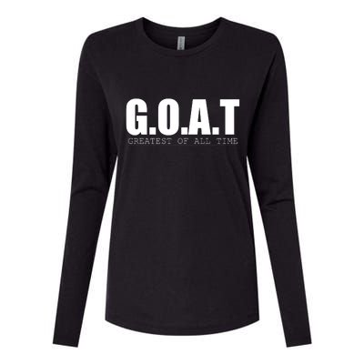 Goat Great Of All Time Womens Cotton Relaxed Long Sleeve T-Shirt