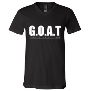 Goat Great Of All Time V-Neck T-Shirt