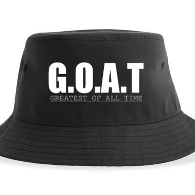 Goat Great Of All Time Sustainable Bucket Hat