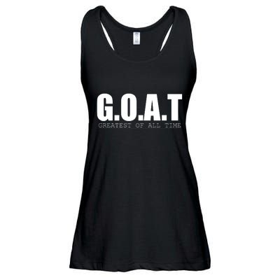 Goat Great Of All Time Ladies Essential Flowy Tank