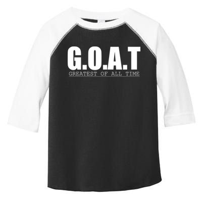 Goat Great Of All Time Toddler Fine Jersey T-Shirt