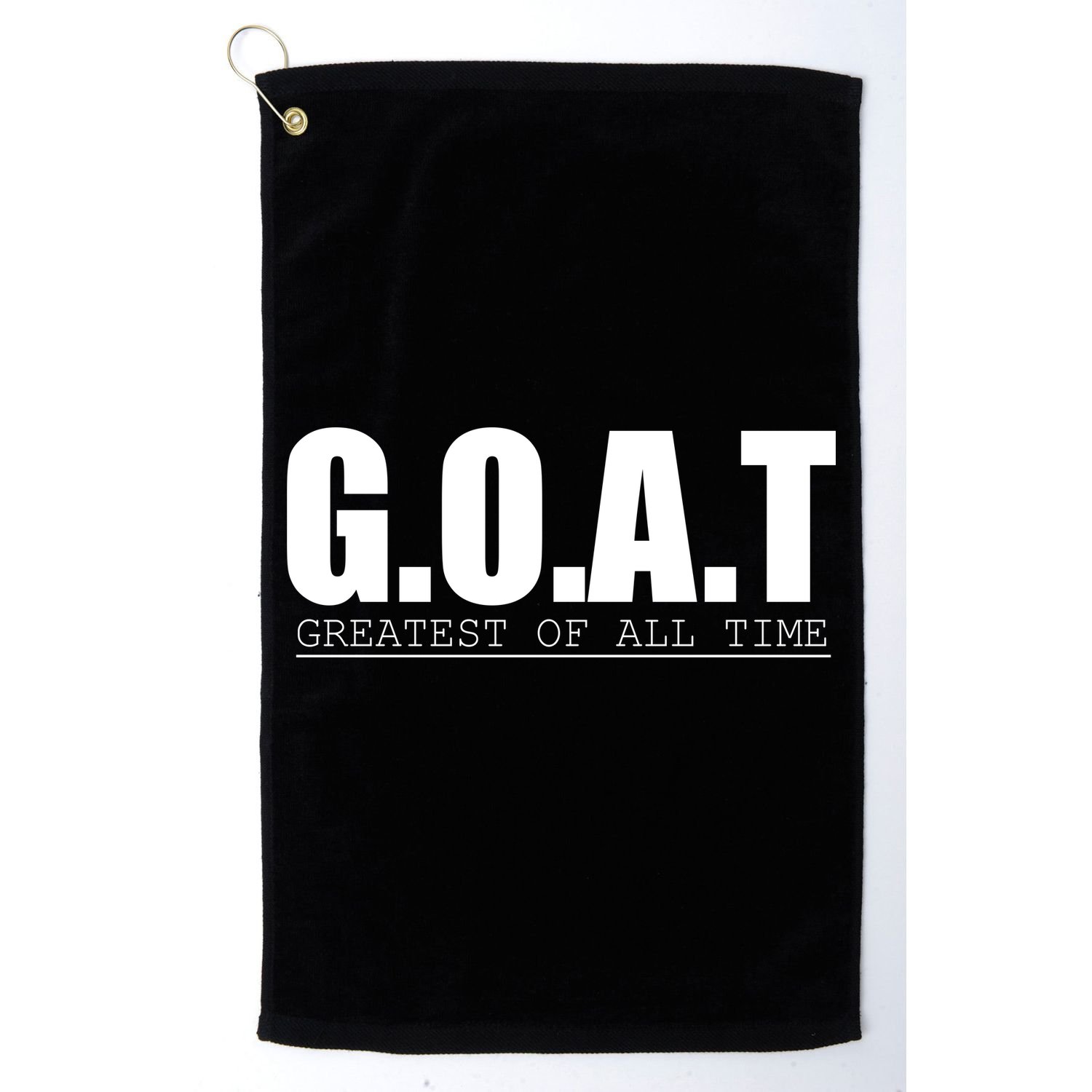 Goat Great Of All Time Golf Towel