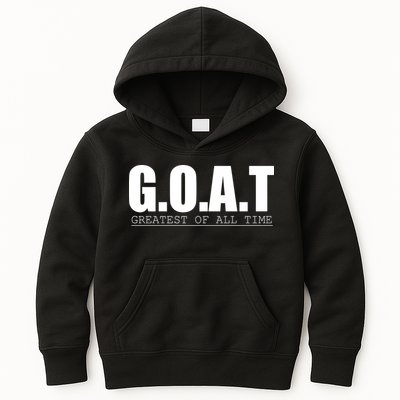 Goat Great Of All Time Kids Hoodie