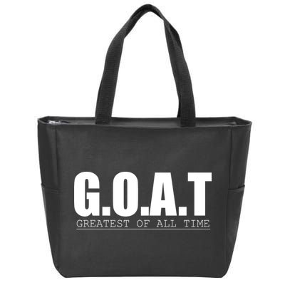 Goat Great Of All Time Zip Tote Bag