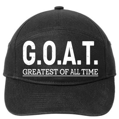 GOAT Greatest Of All Time 7-Panel Snapback Hat