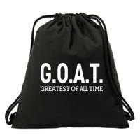 GOAT Greatest Of All Time Drawstring Bag