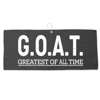 GOAT Greatest Of All Time Large Microfiber Waffle Golf Towel
