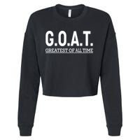 GOAT Greatest Of All Time Cropped Pullover Crew