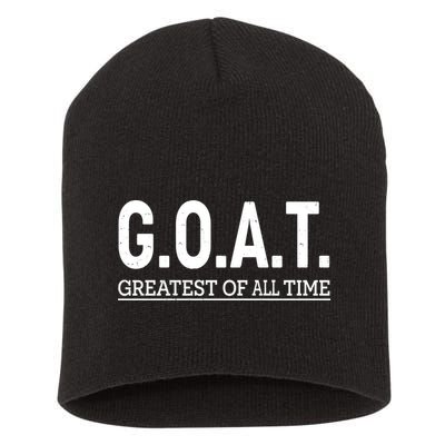 GOAT Greatest Of All Time Short Acrylic Beanie