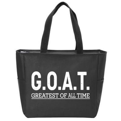 GOAT Greatest Of All Time Zip Tote Bag